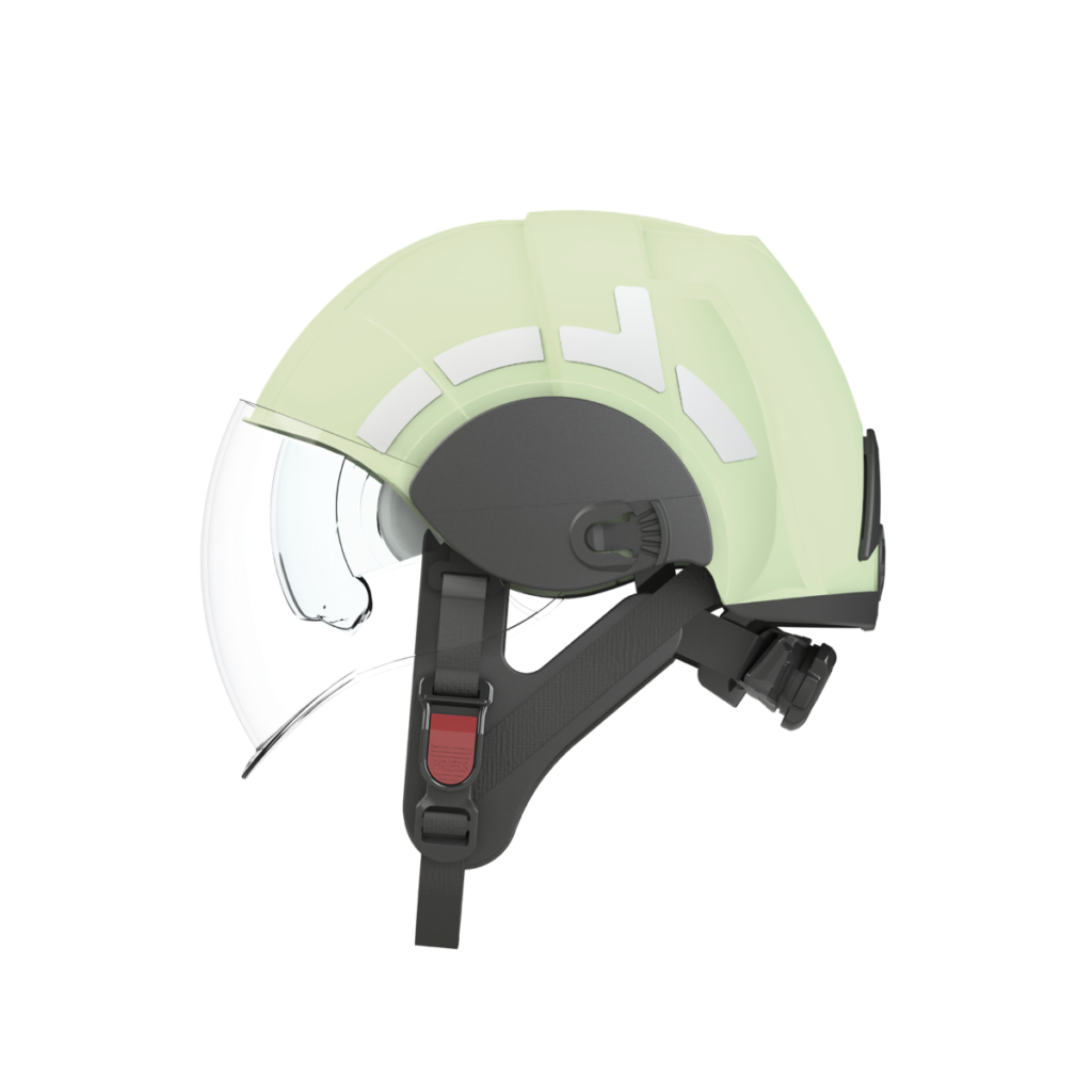 PAB Fire Compact Feuerwehrhelm in Lumino, Seitenansicht